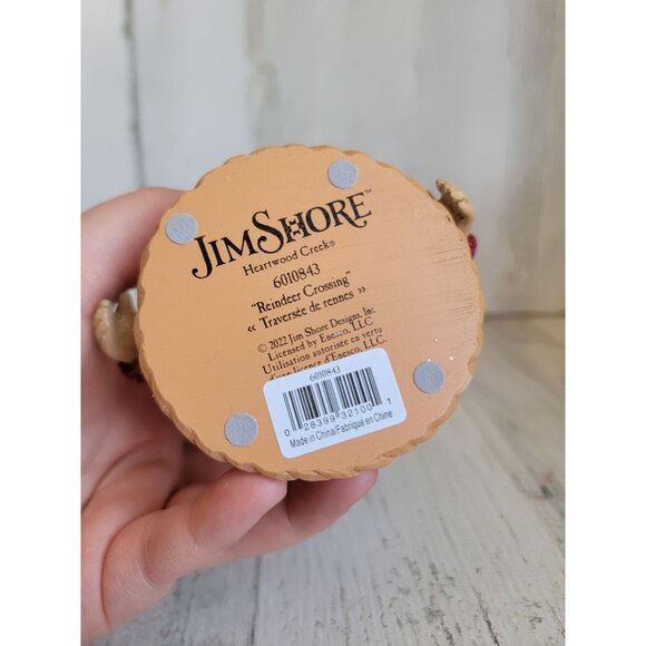 Jim Shore reindeer Crossing 6010843 xmas figure enesco - Picture 6 of 6